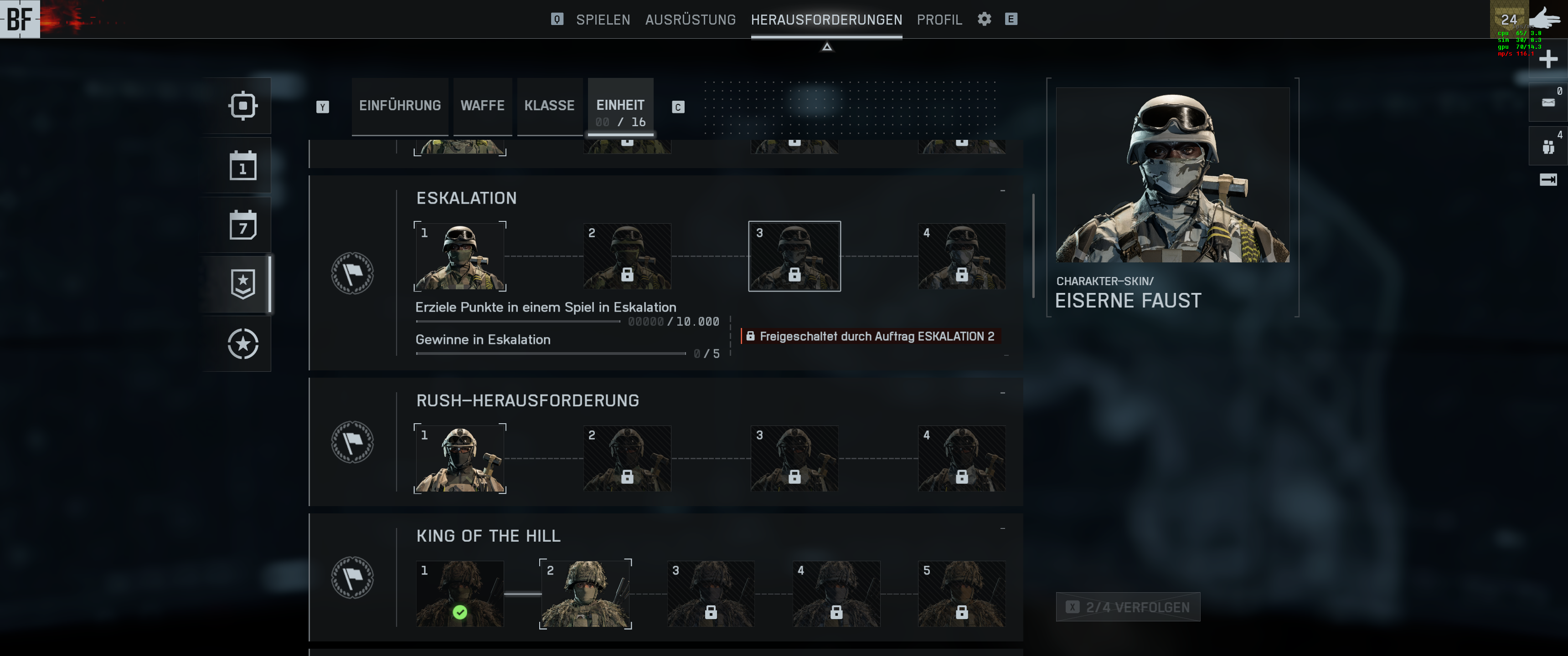 Overview von Eskalation