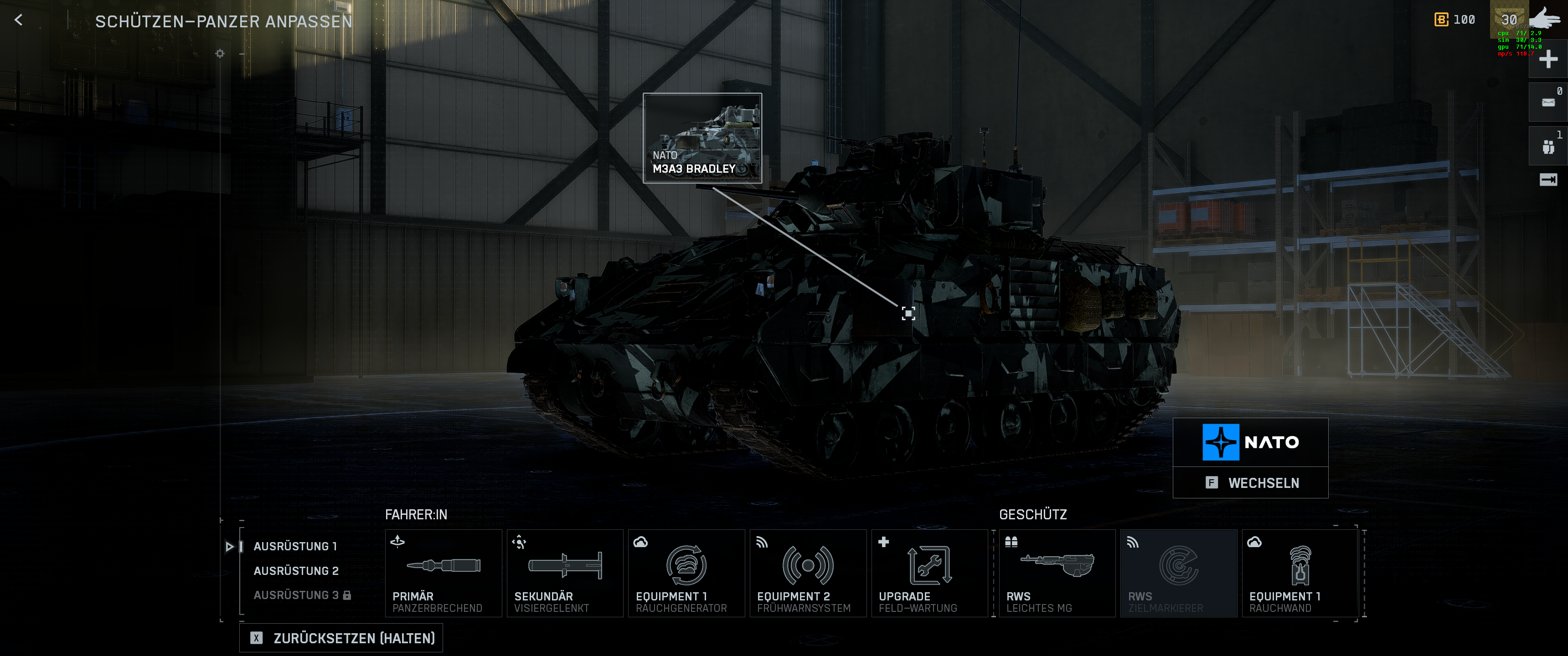 Overview von M3A3 Bradley