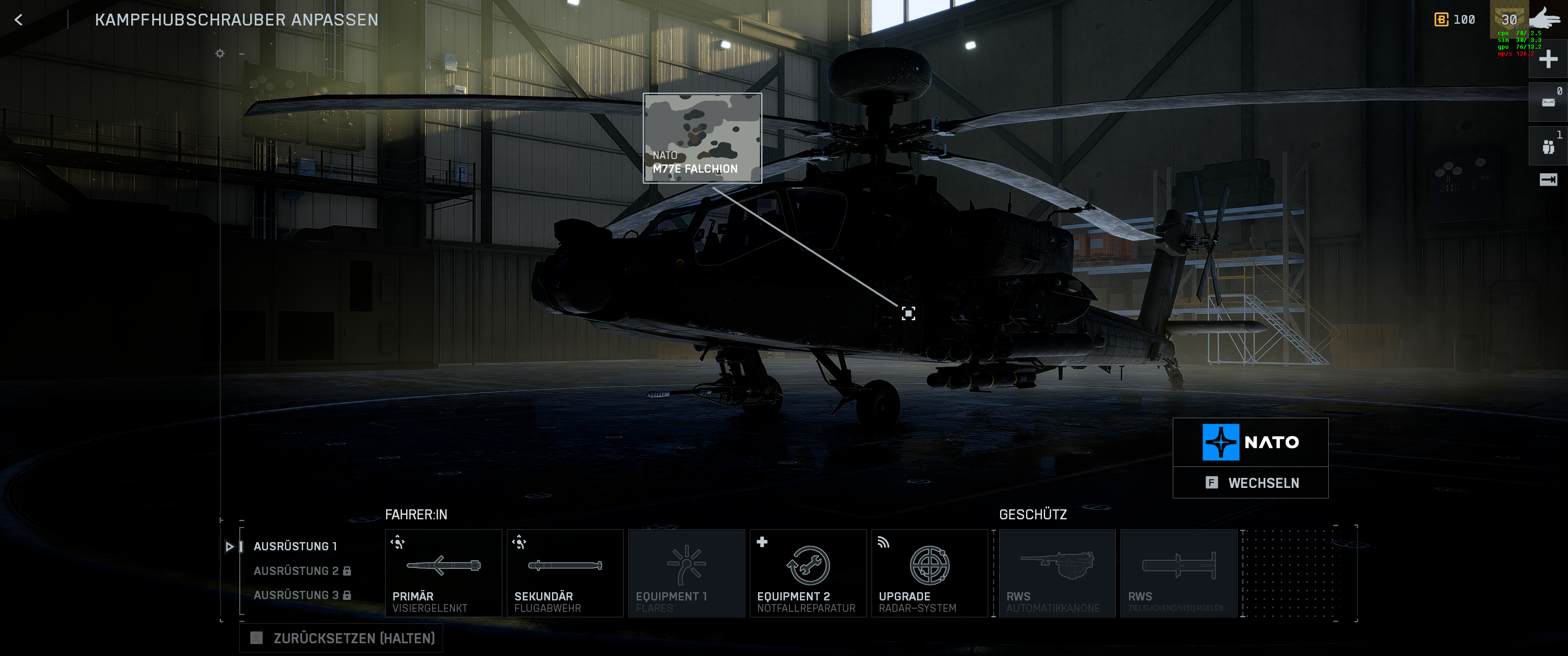 Overview von M77E Falchion